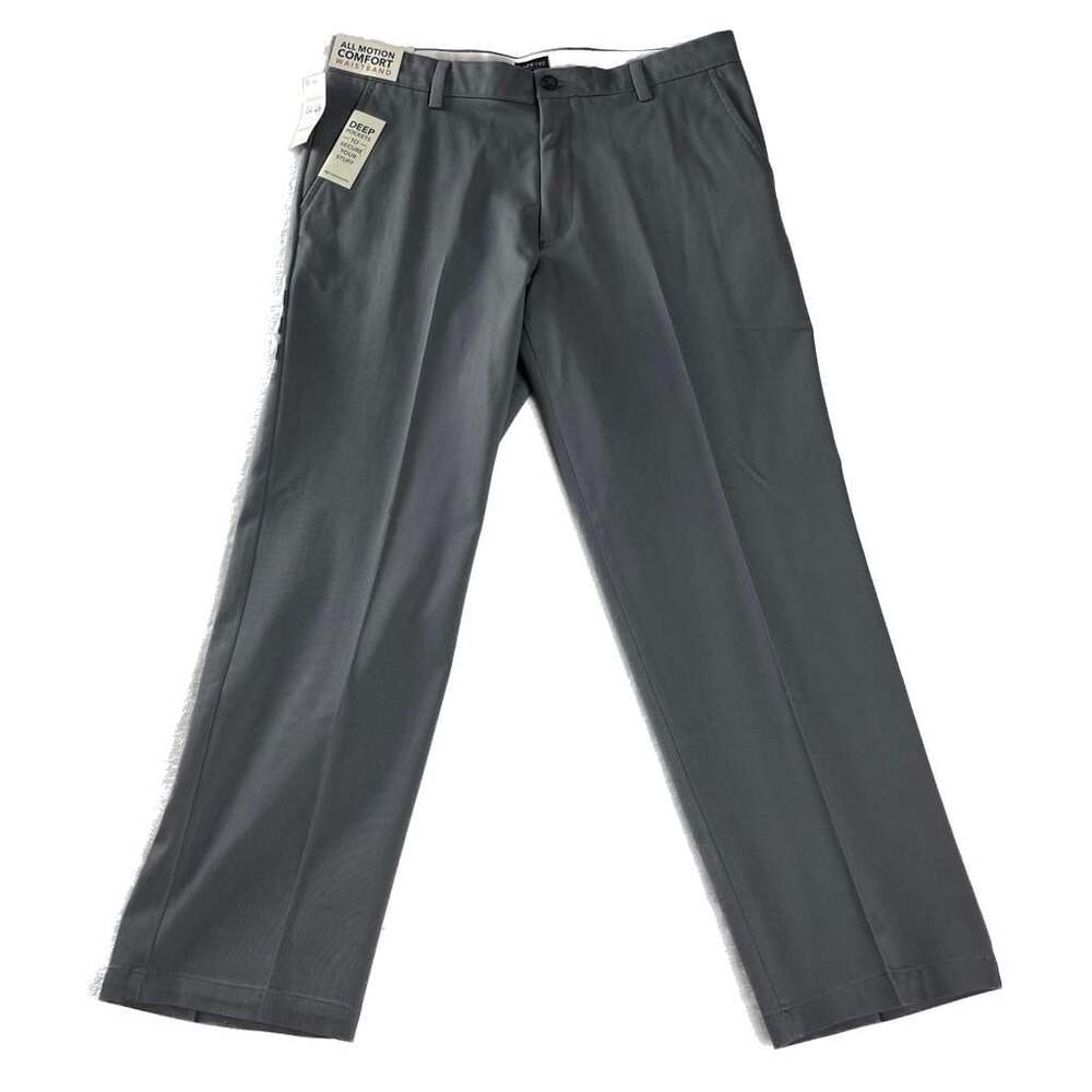 Dockers Charcoal Gray Easy Khaki Chino Pants Classic Fit Men’s 34x29